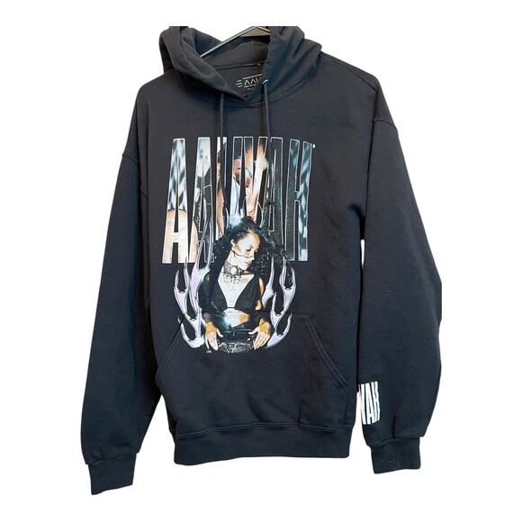 Aaliyah Throwback Retro Womens Band Concert Sweatshirt Hoodie Music Fan Tour L - Picture 1 of 4